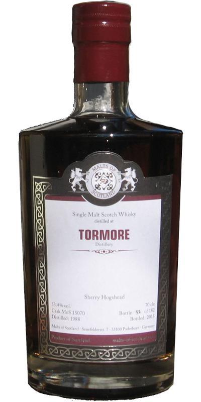 Tormore 1988 MoS