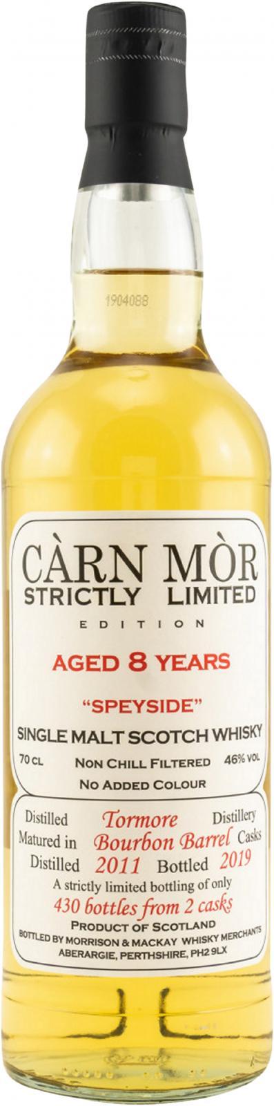 Tormore 2011 MMcK  Càrn Mòr - Strictly Limited Edition