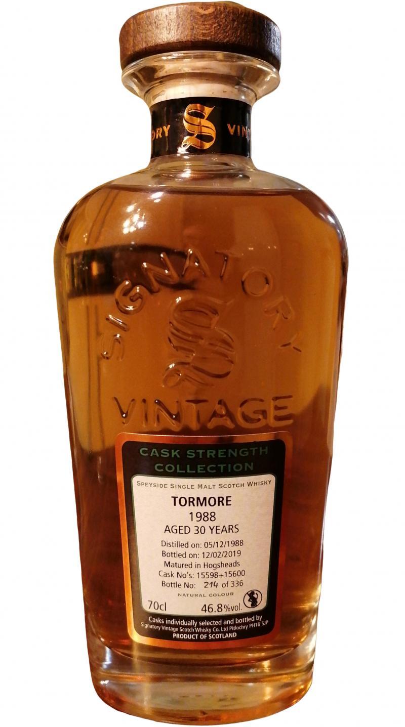 Tormore 1988 SV  Cask Strength Collection