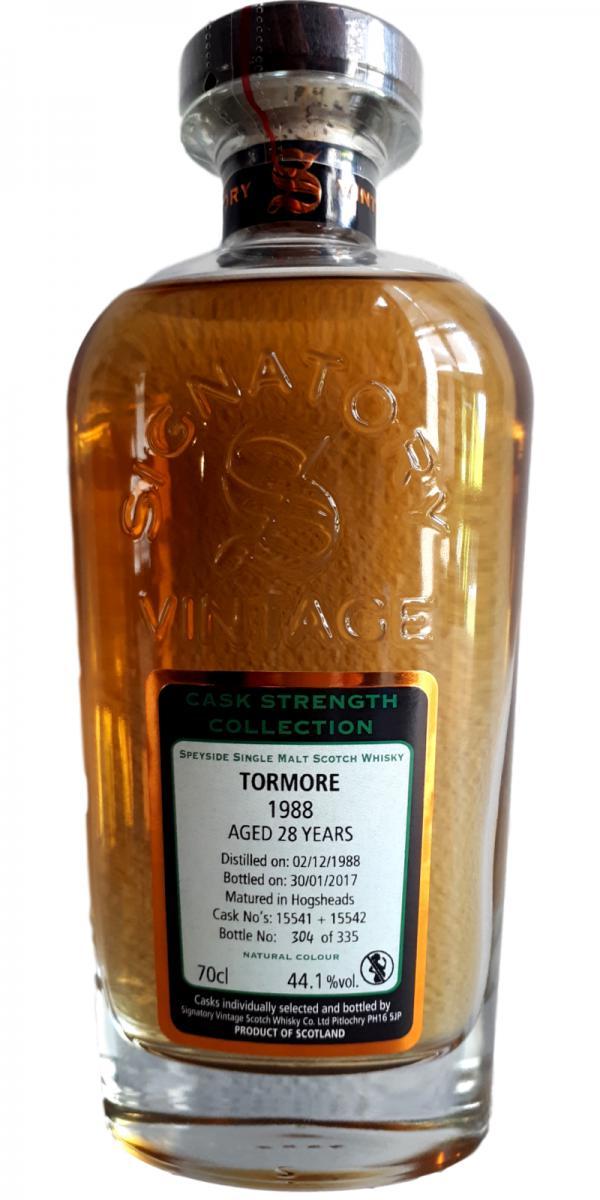 Tormore 1988 SV  Cask Strength Collection