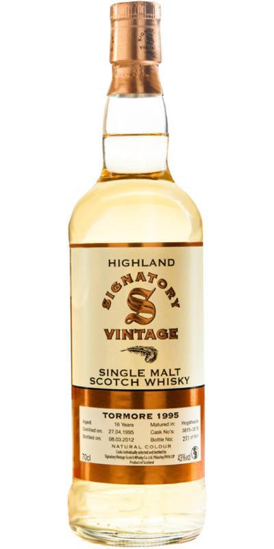 Tormore 1995 SV  Vintage Collection