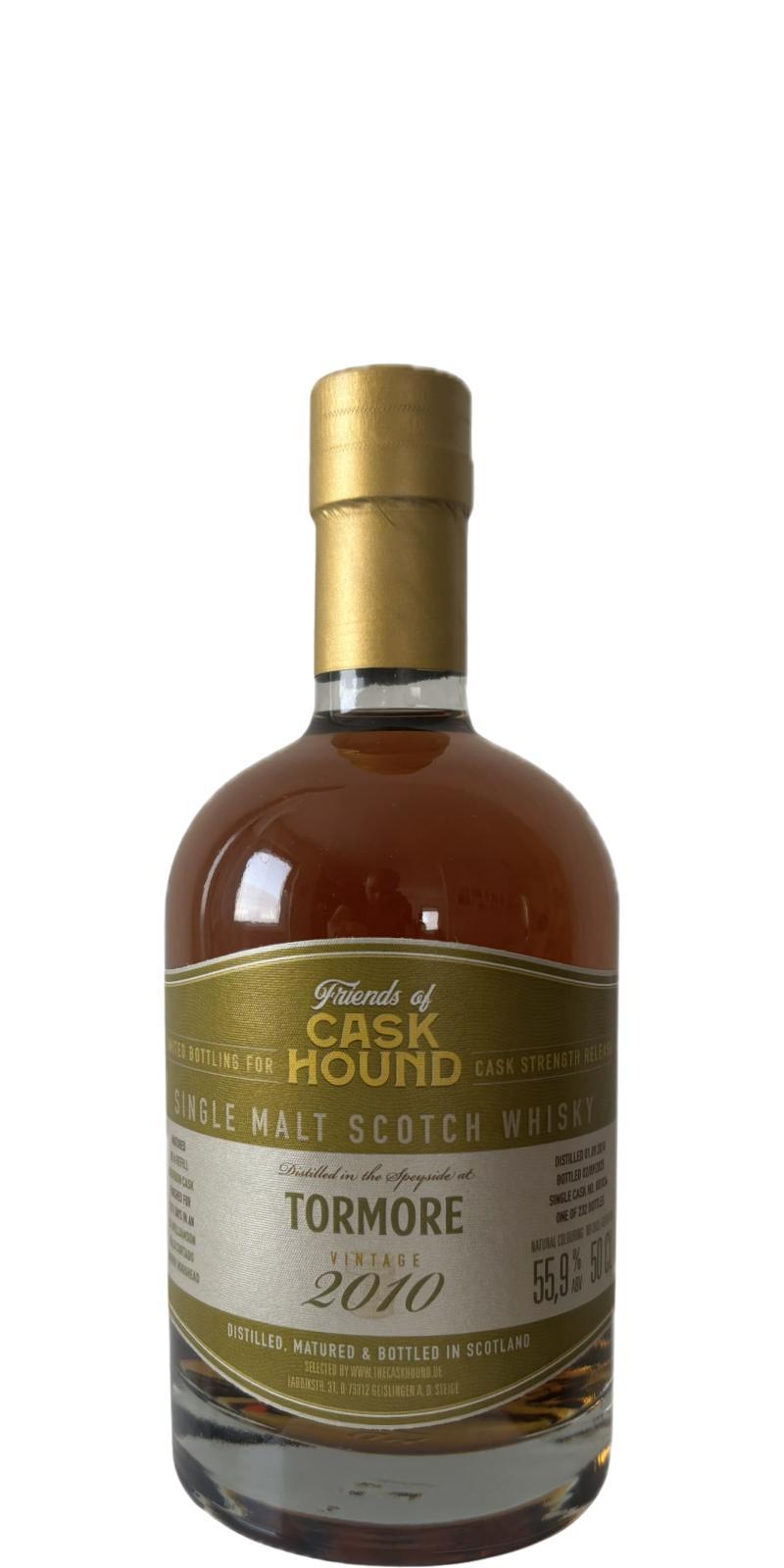 Tormore 2010 TCaH  Friends of Caskhound