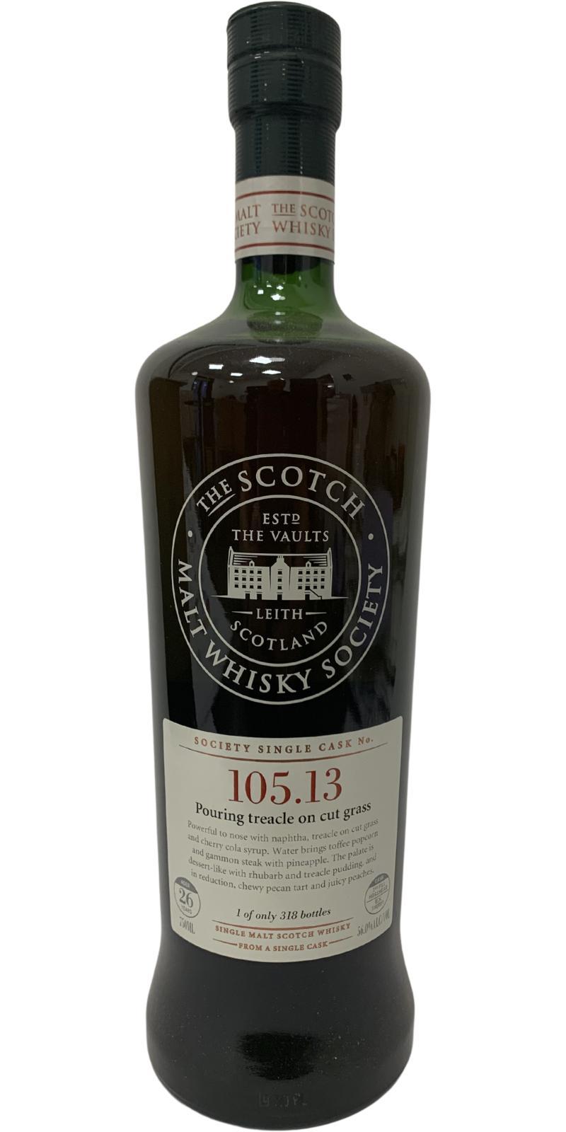 Tormore 1983 SMWS 105.13  Pouring treacle on cut grass