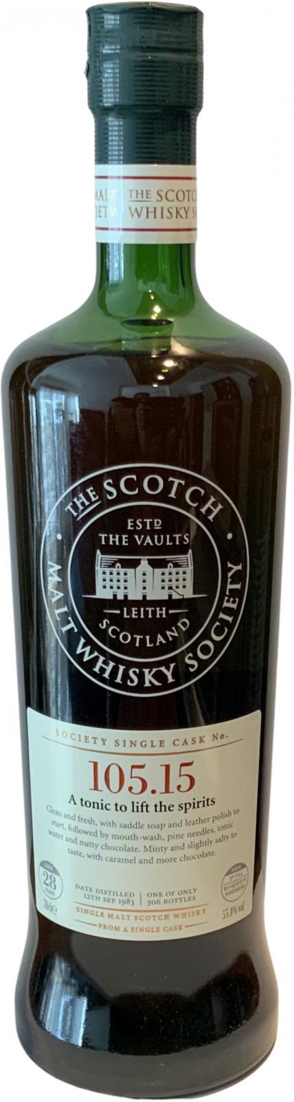 Tormore 1983 SMWS 105.15  A tonic to lift the spirits