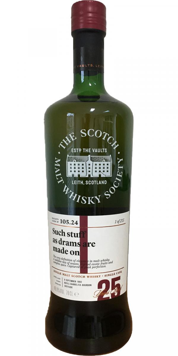 Tormore 1992 SMWS 105.24  Such stuff as drams are made on
