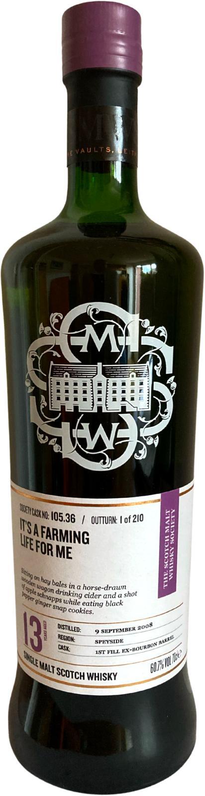 Tormore 2008 SMWS 105.36  It's a farming life for me