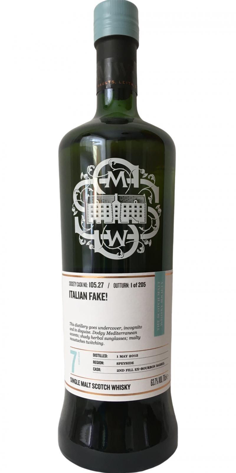 Tormore 2012 SMWS 105.27  Italian fake!