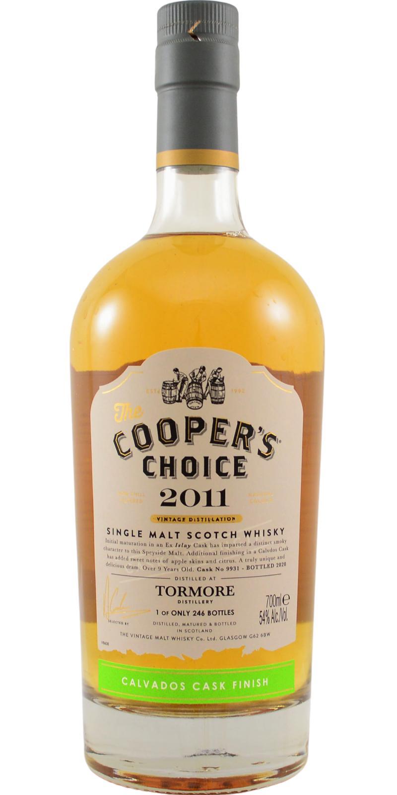Tormore 2011 VM  The Cooper's Choice