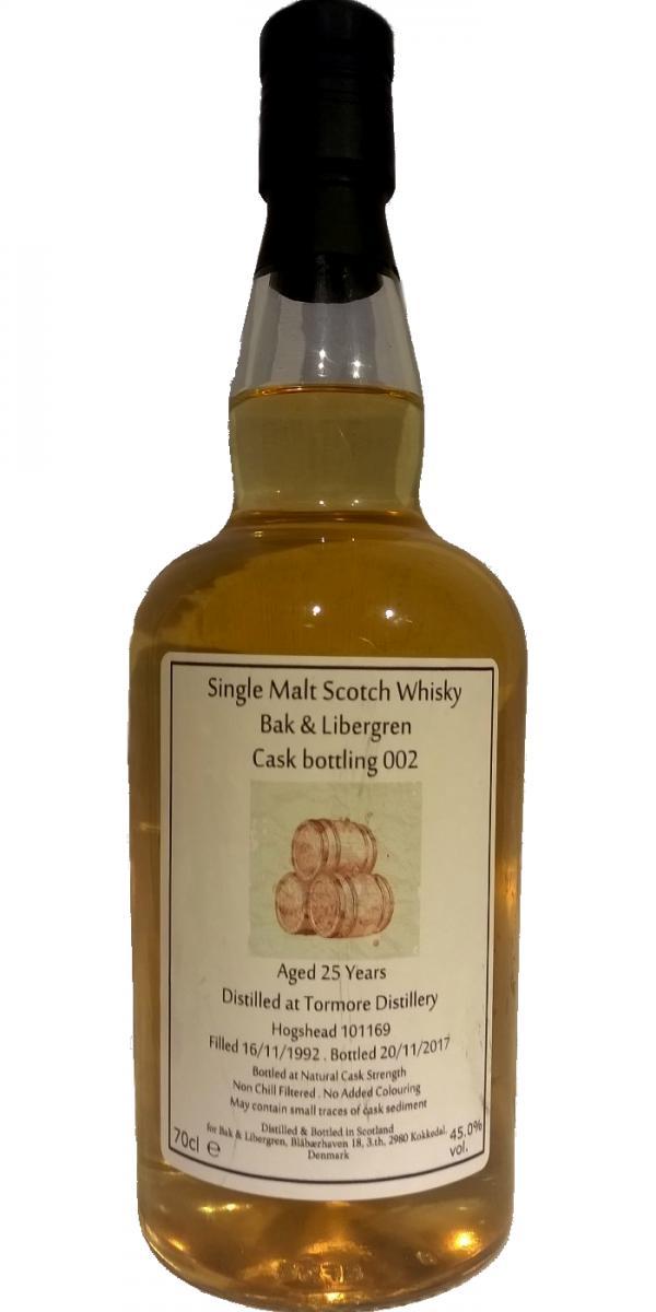 Tormore 1992 WhBl  Bak & Libergren Cask Bottling 002
