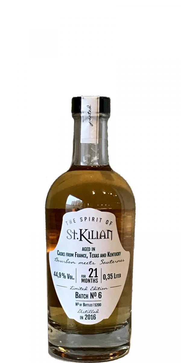 St. Kilian 2016  THE SPIRIT OF ST. KILIAN – Batch No. 6