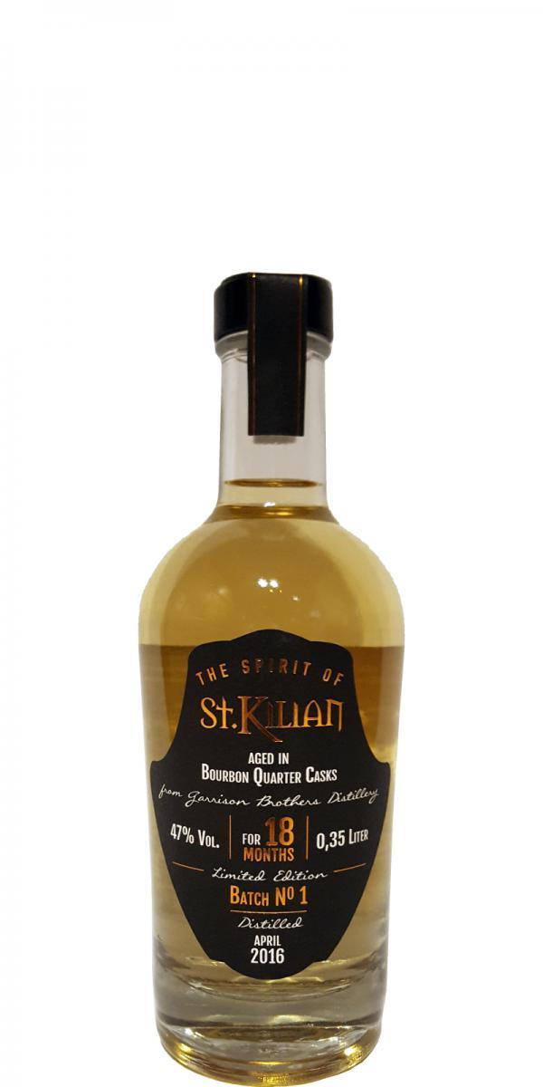 St. Kilian 2016  THE SPIRIT OF ST. KILIAN – Batch No. 1