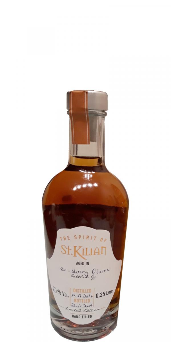 St. Kilian 2017  Ex-Oloroso Sherry - Hand Filled