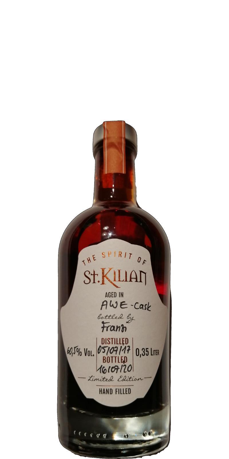 St. Kilian 2017  AWE-Cask - Hand Filled