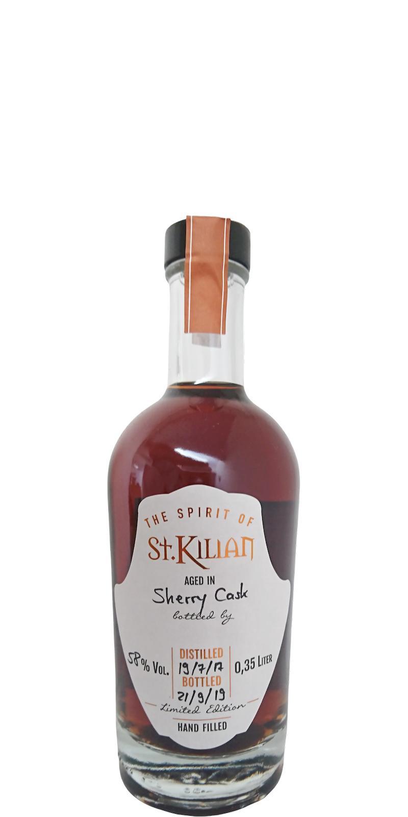 St. Kilian 2017  Sherry Cask - Hand Filled
