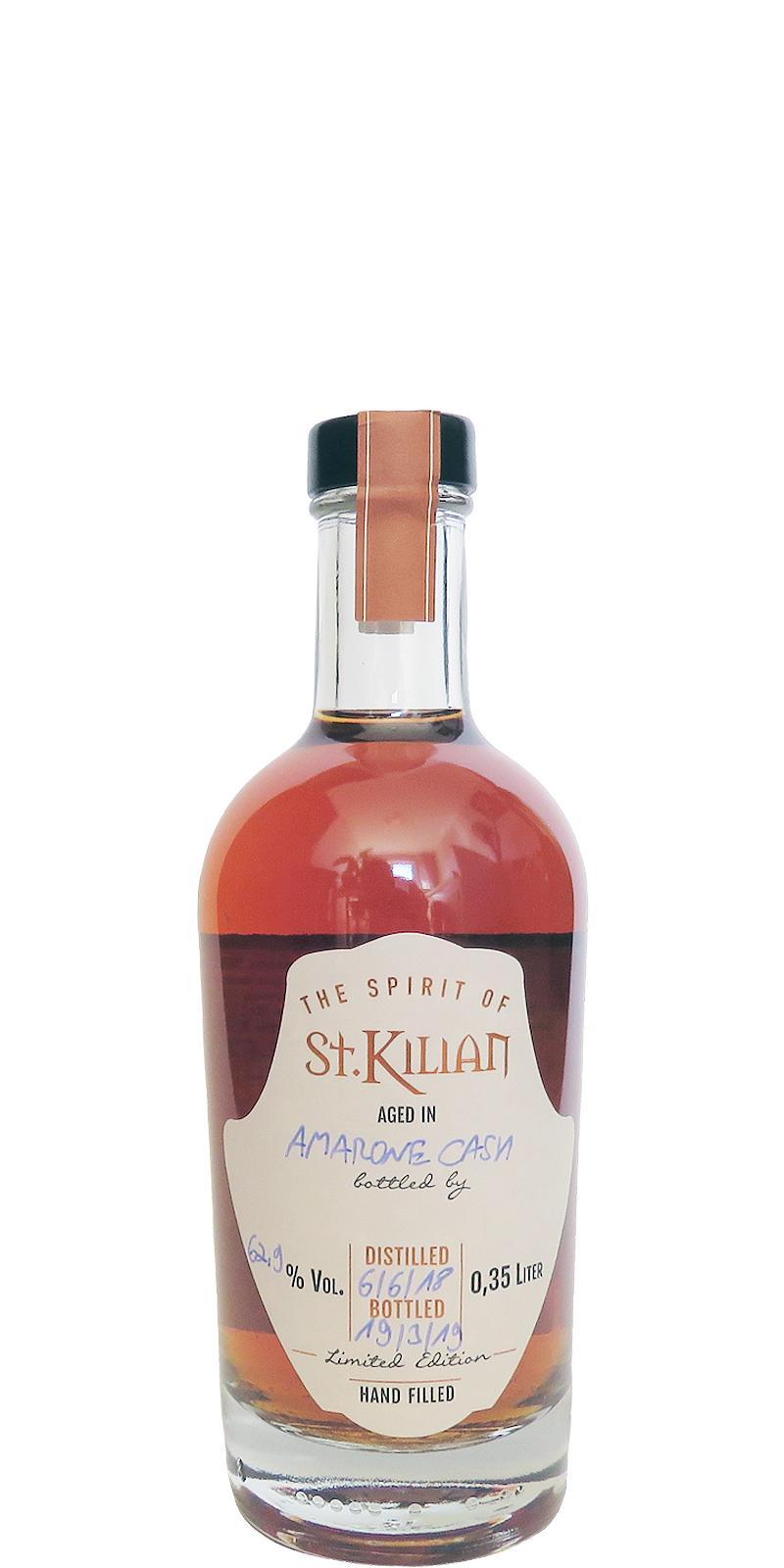 St. Kilian 2018  Amarone Cask - Hand Filled