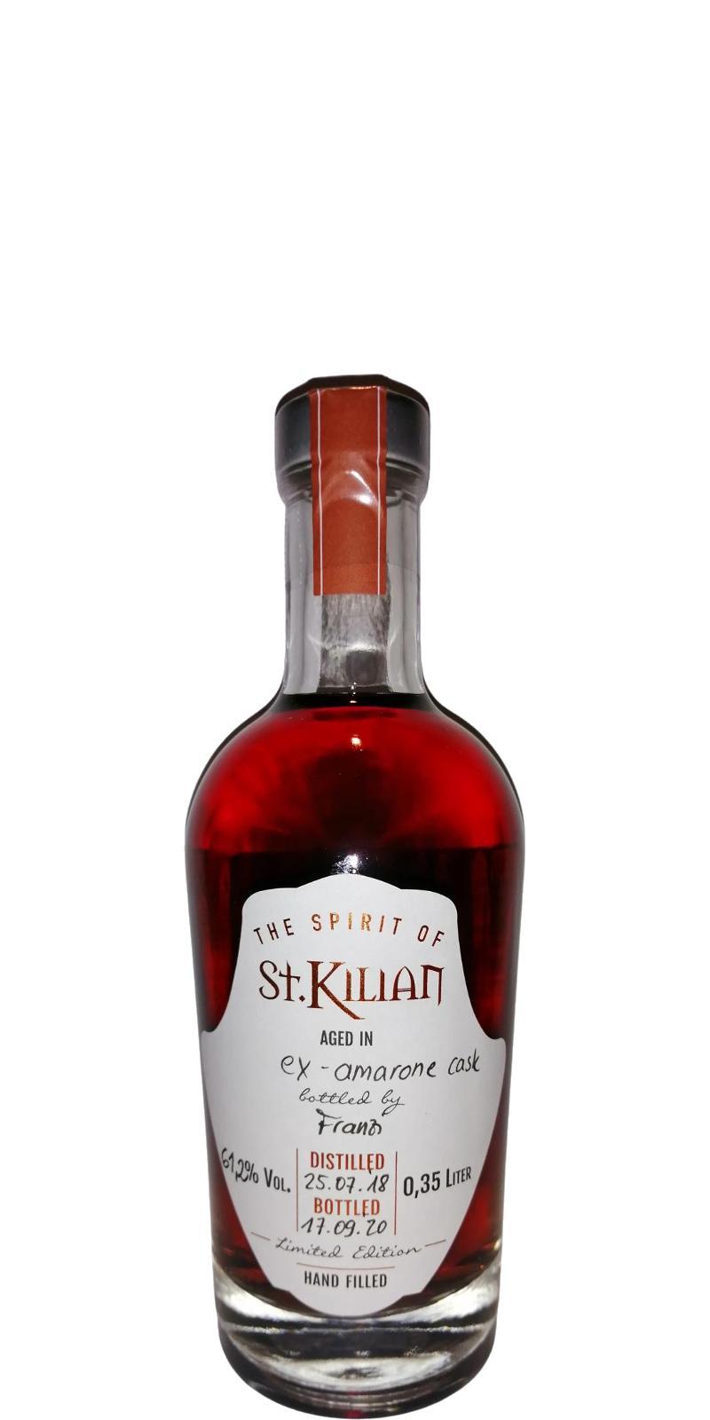 St. Kilian 2018   Handfilled - Distillery only