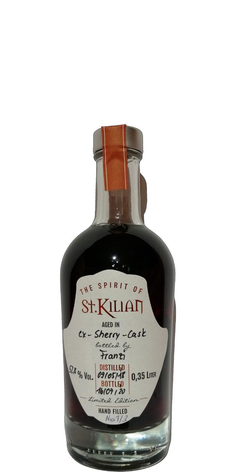 St. Kilian 2018  Ex-Sherry Cask peated - Hand Filled