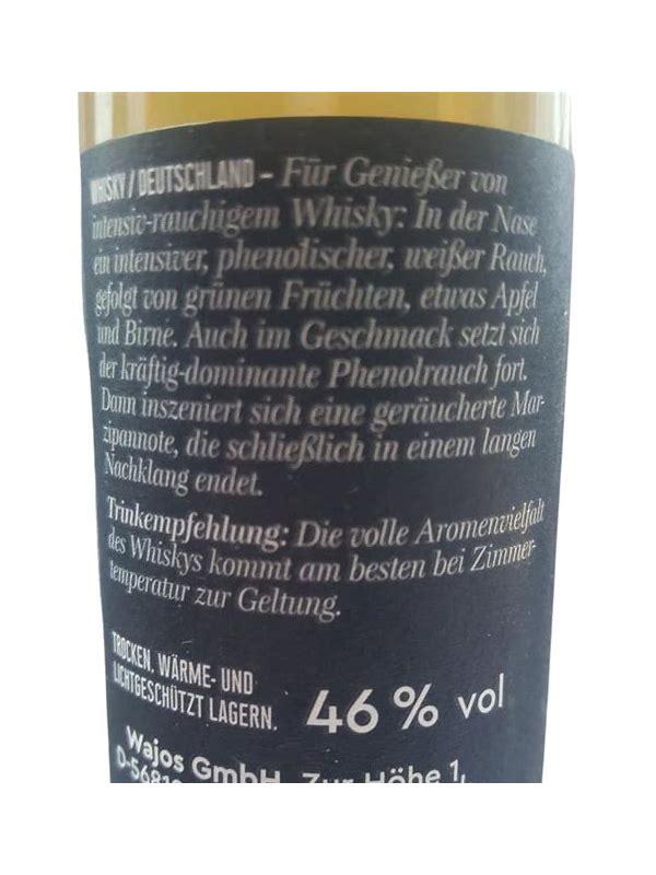 St. Kilian Single Malt Whisky Wajo  Wajos German Peated Whisky