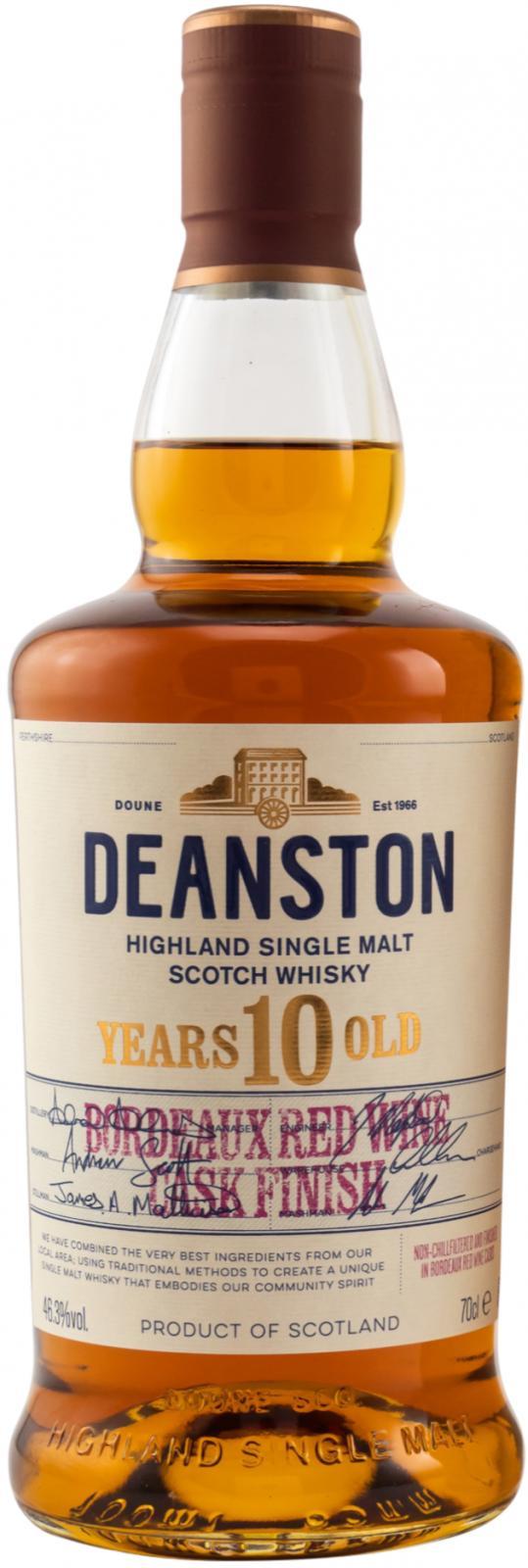 Deanston 10-year-old Bordeaux Red Wine Cask Finish