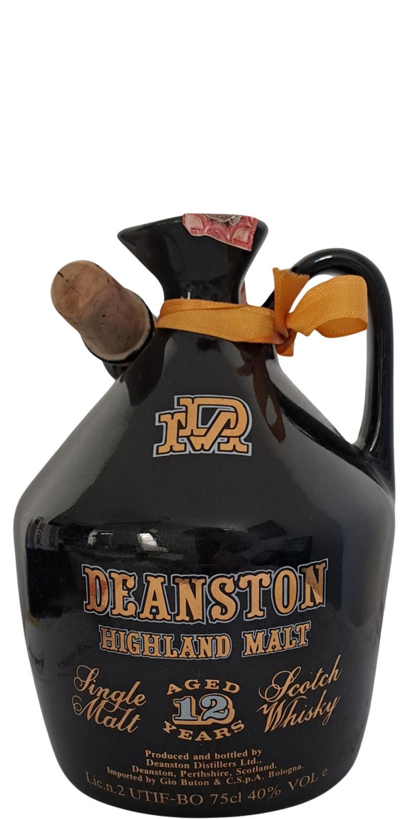 Deanston 12-year-old Black Ceramic Decanter