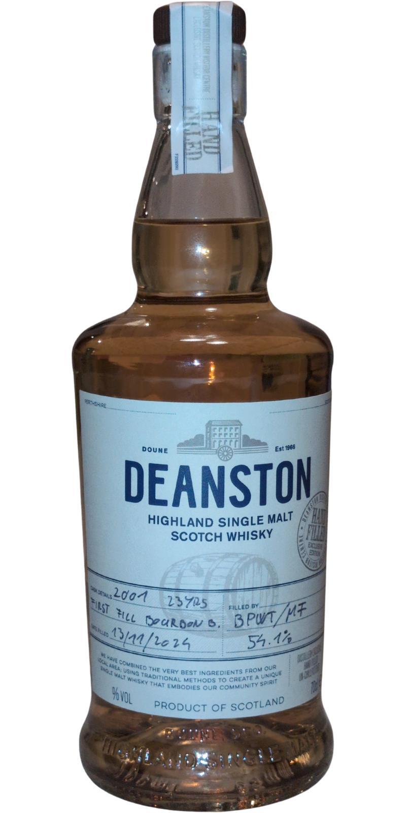 Deanston 2001 Hand Filled Exclusive Edition