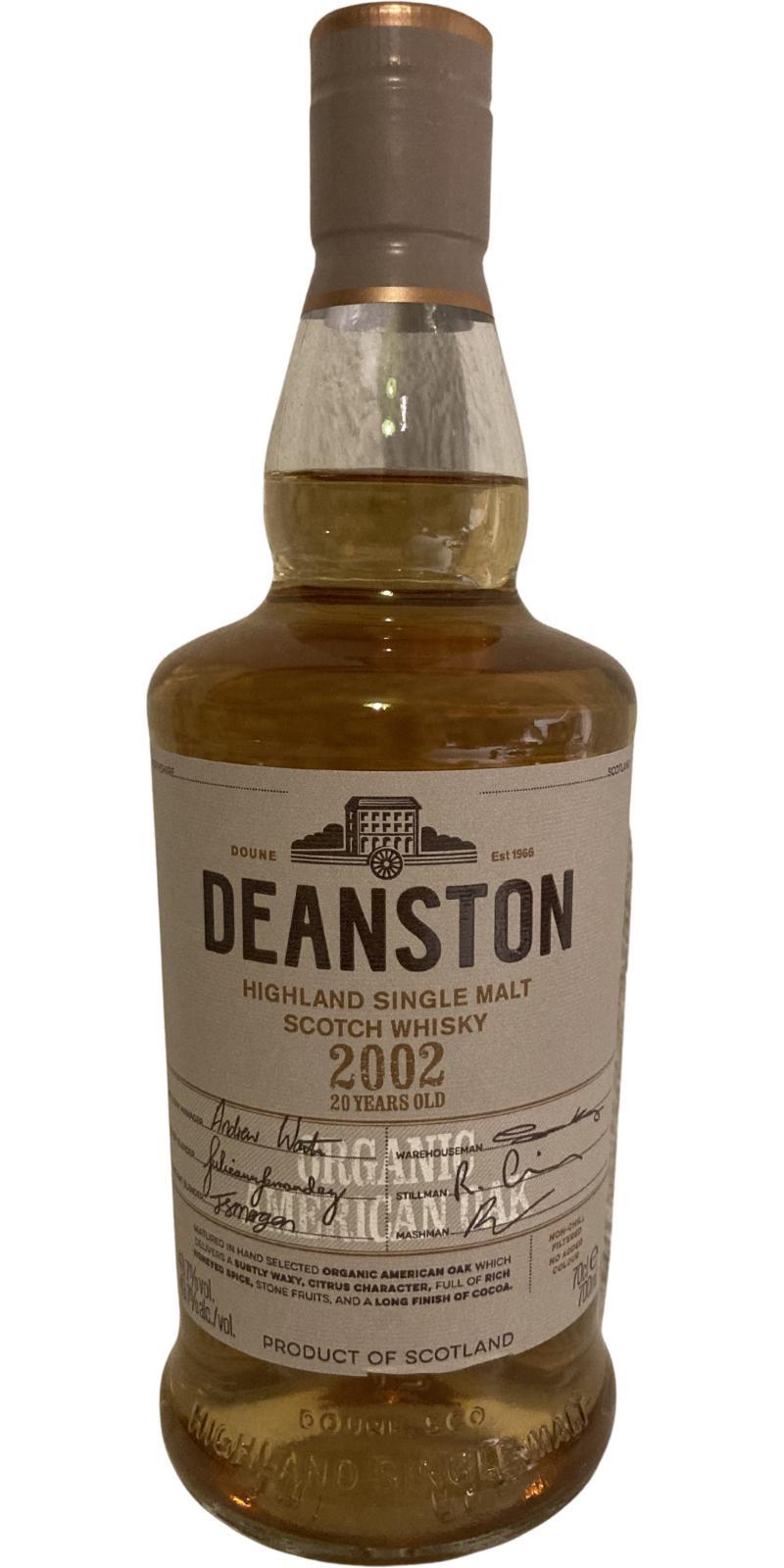 Deanston 2002 Organic - Distillery Exclusive