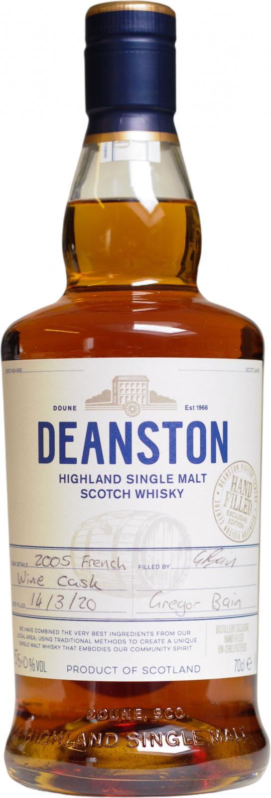 Deanston 2005 Handfilled at Distillery