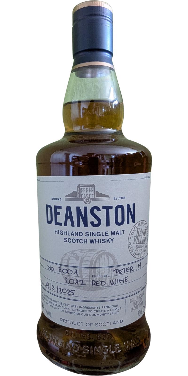 Deanston 2012 Hand Filled Distillery Exclusive
