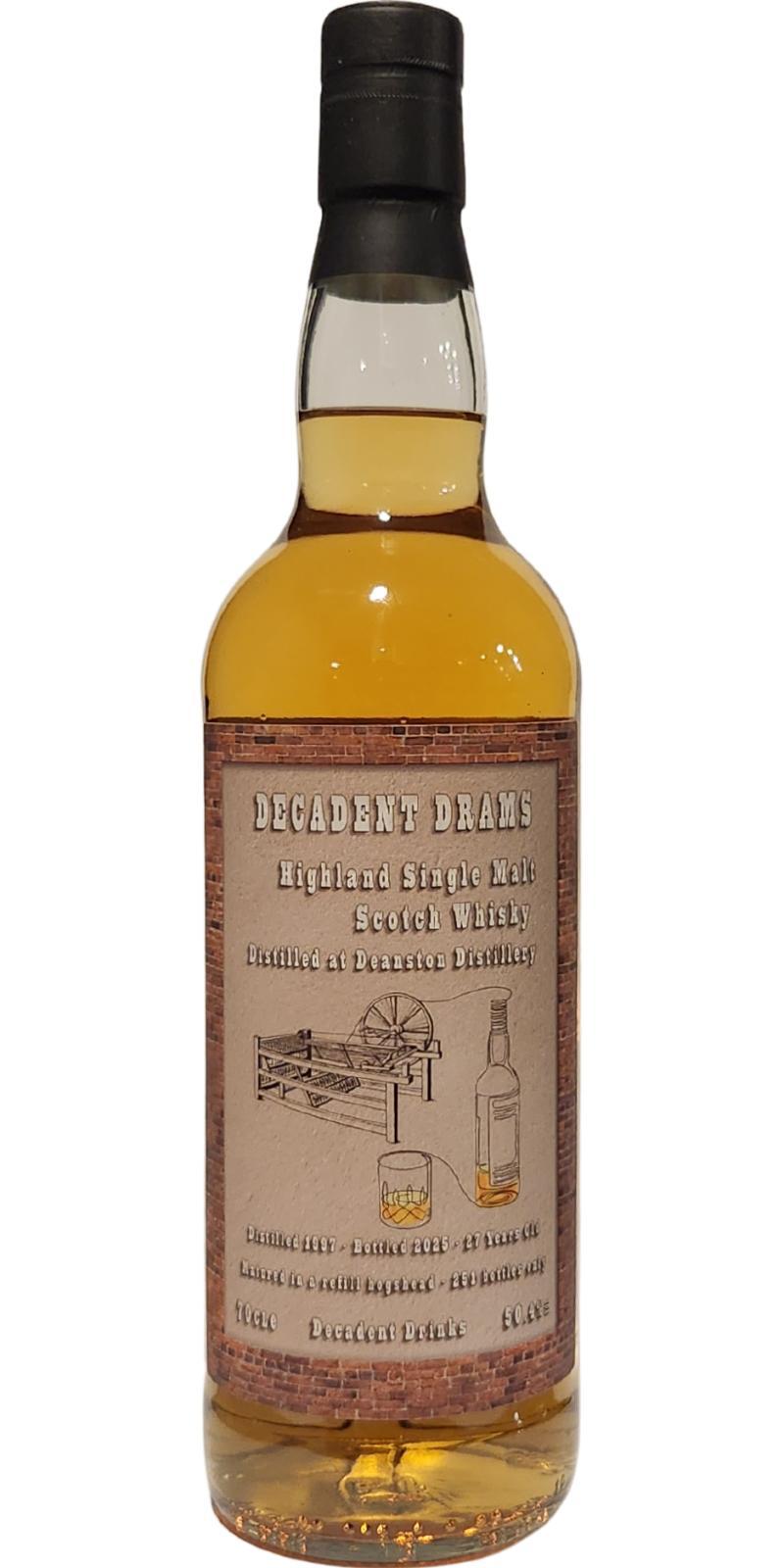 Deanston 1997 DeDr Decadent Drams
