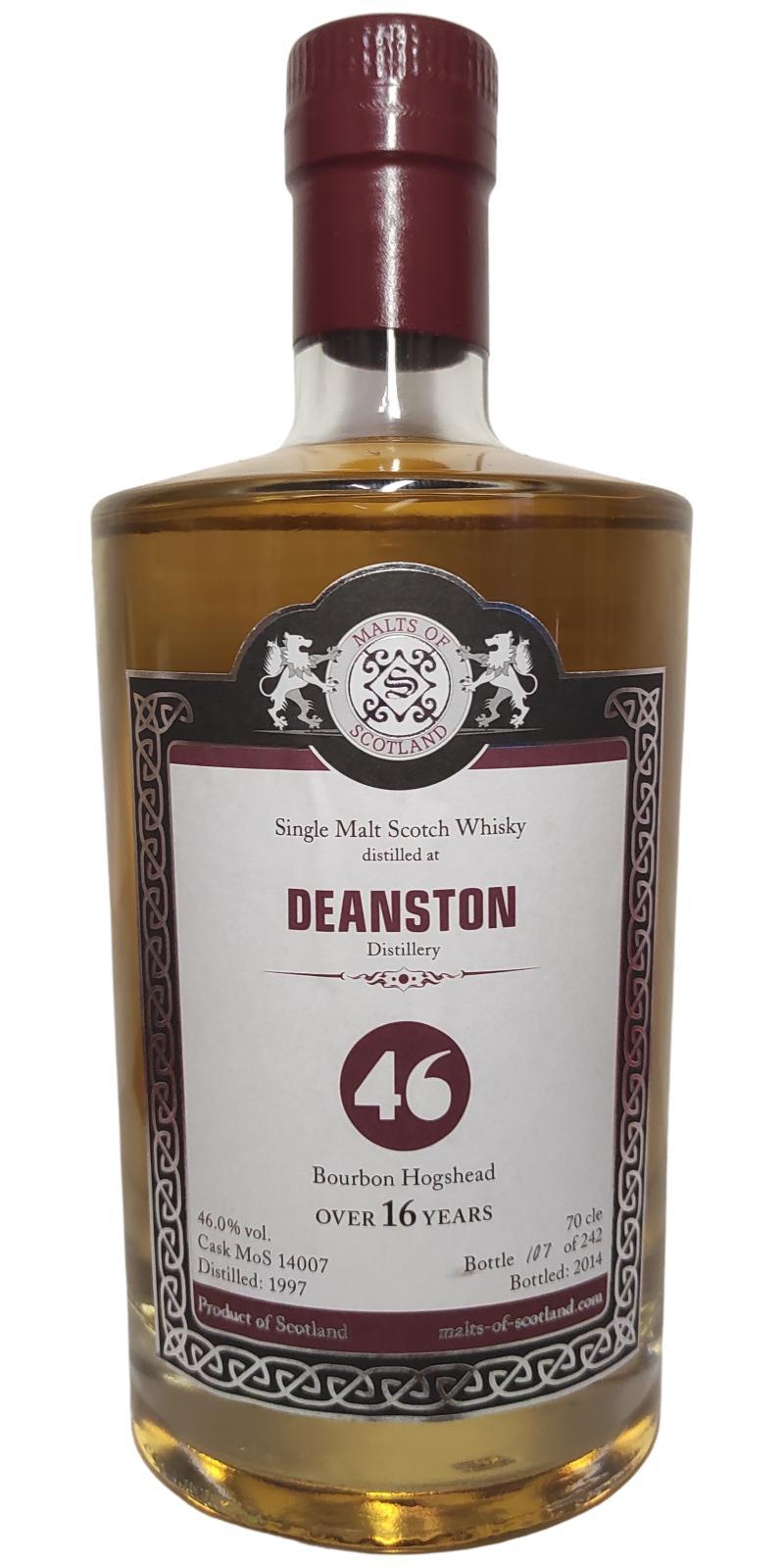 Deanston 1997 MoS 46% series