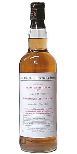 Deanston 1992 SV The Un-Chillfiltered Collection