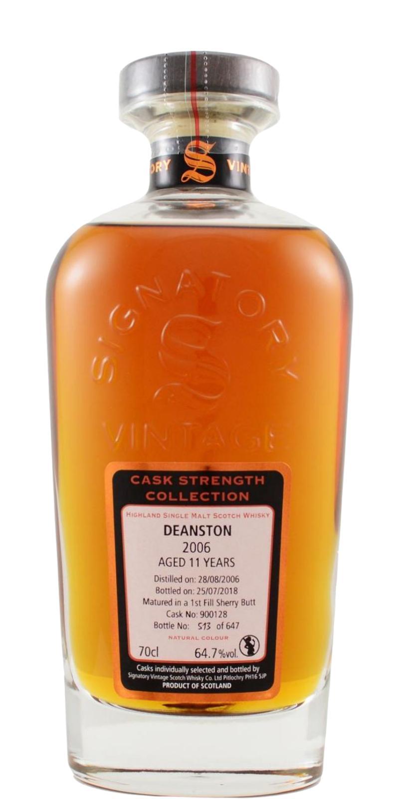 Deanston 2006 SV Cask Strength Collection