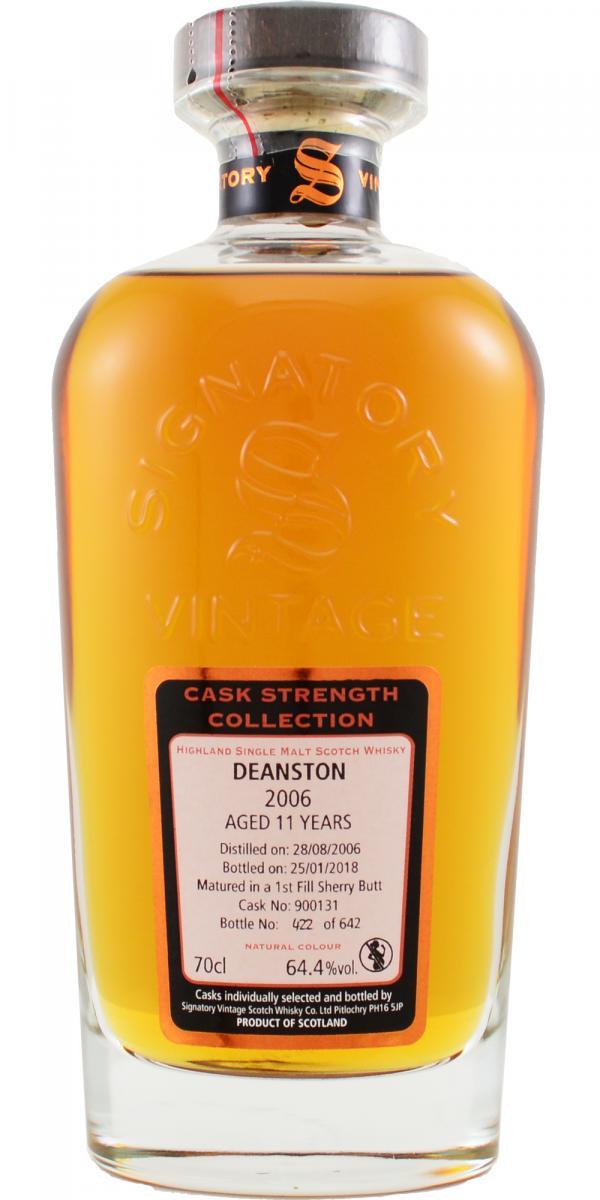 Deanston 2006 SV Cask Strength Collection