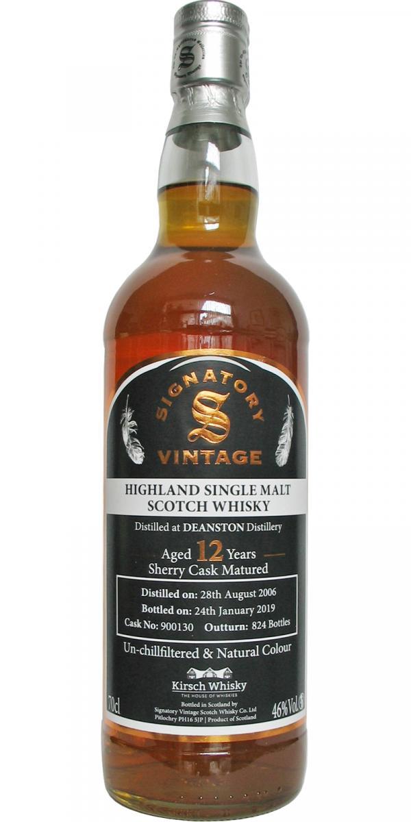 Deanston 2006 SV Natural Colour | Un-chillfiltered