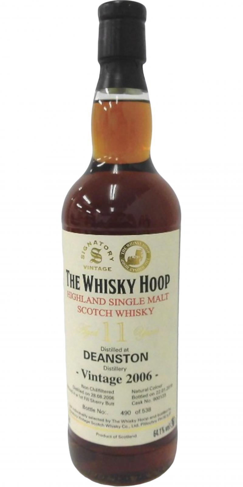 Deanston 2006 SV The Whisky Hoop