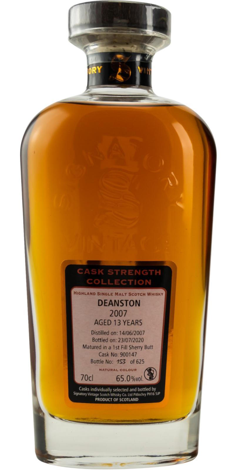 Deanston 2007 SV Cask Strength Collection
