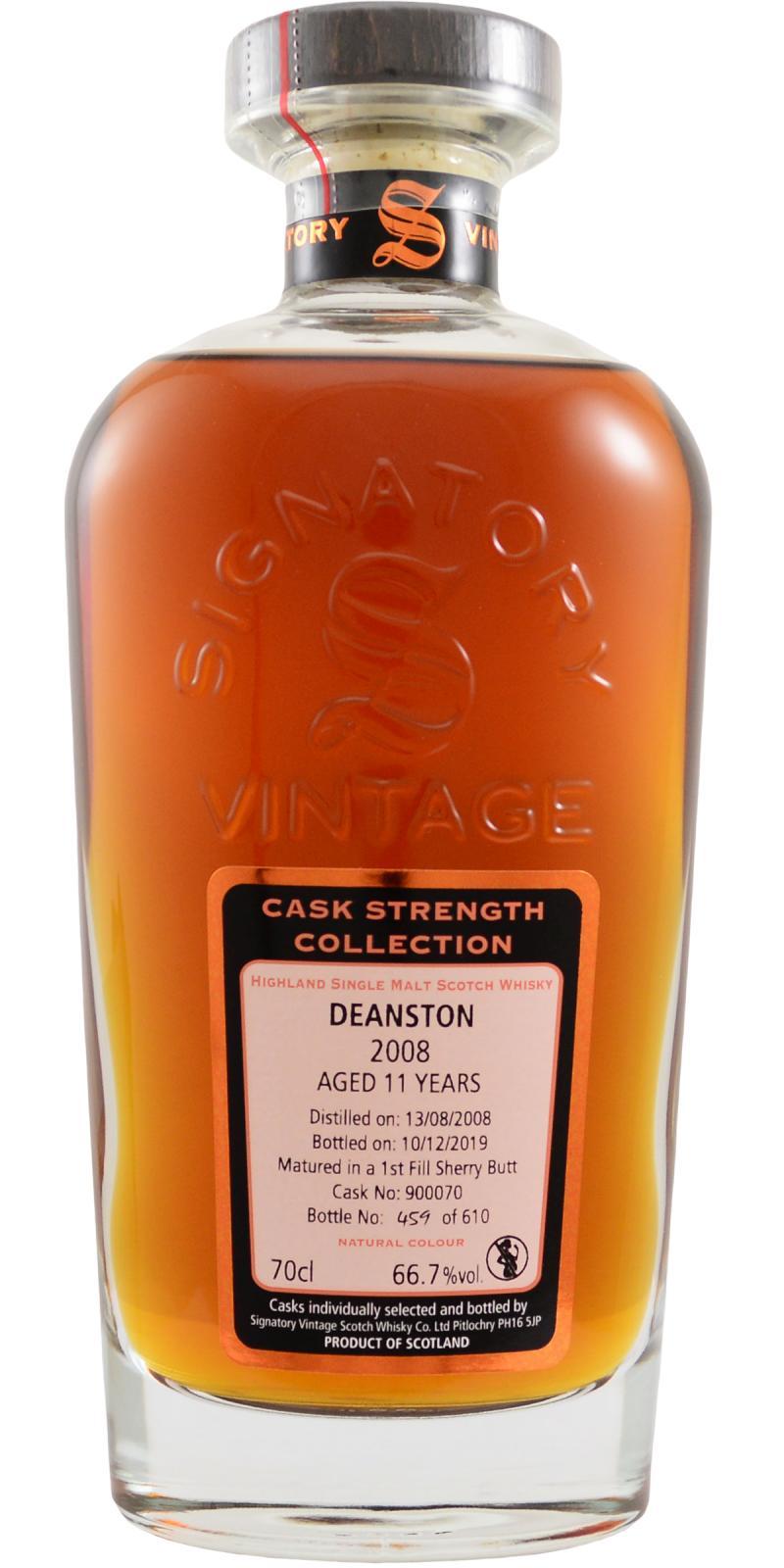 Deanston 2008 SV Cask Strength Collection