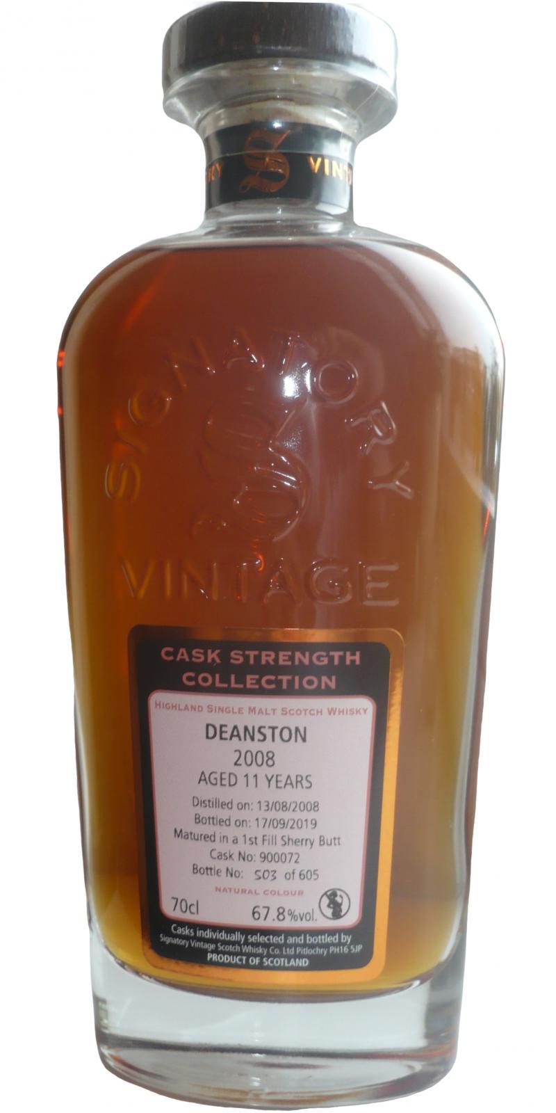 Deanston 2008 SV Cask Strength Collection