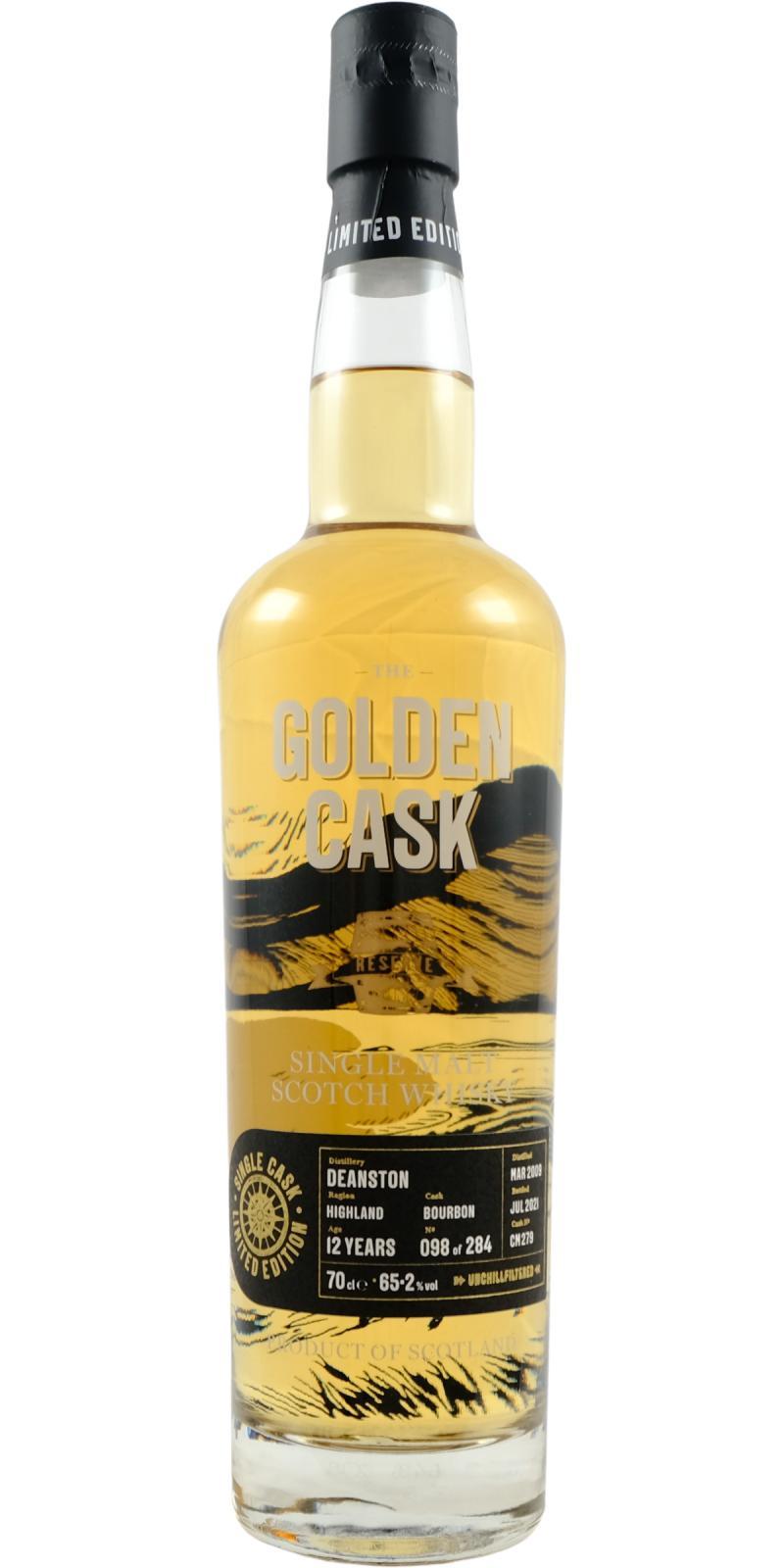 Deanston 2009 HMcD The Golden Cask - Reserve