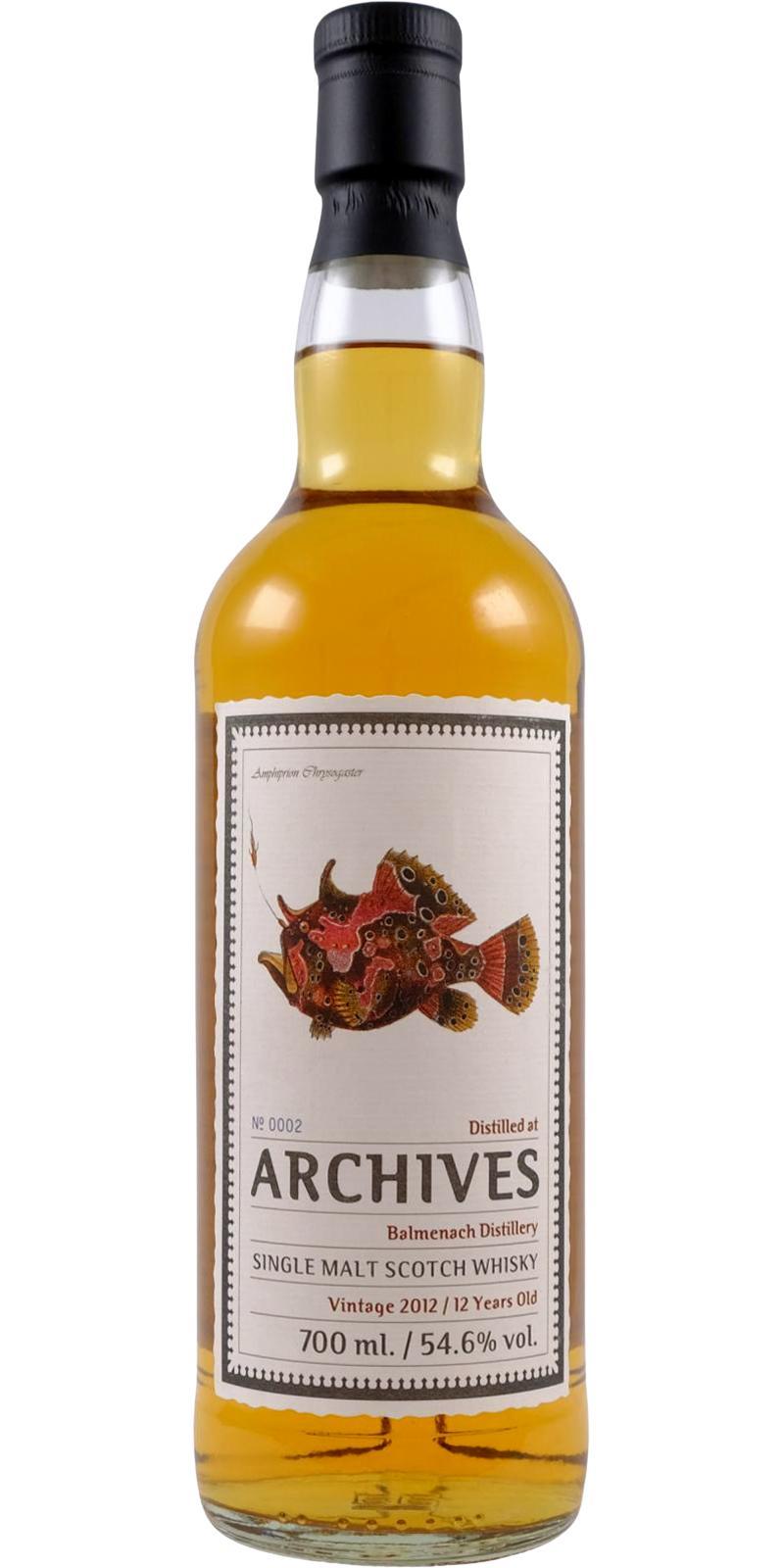 Balmenach 2012 Arc The Fishes of Samoa