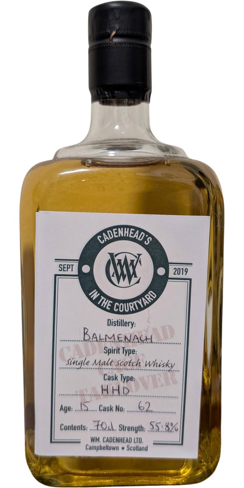 Balmenach 15-year-old CA Cadenhead's in The Courtyard 2019