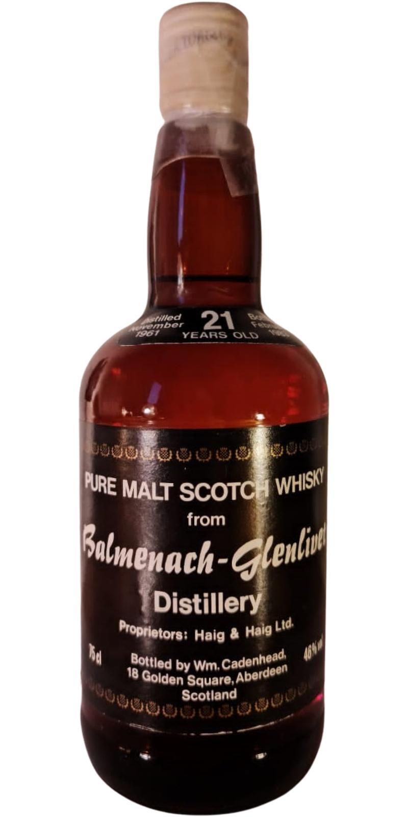Balmenach 1961 CA Dumpy Bottle
