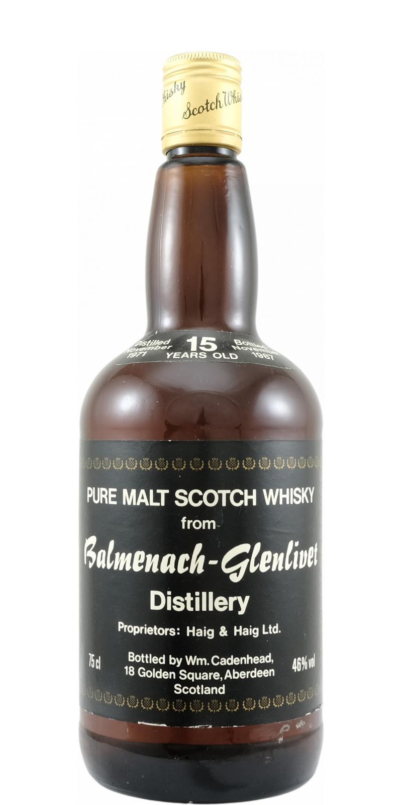 Balmenach 1971 CA Dumpy Bottle