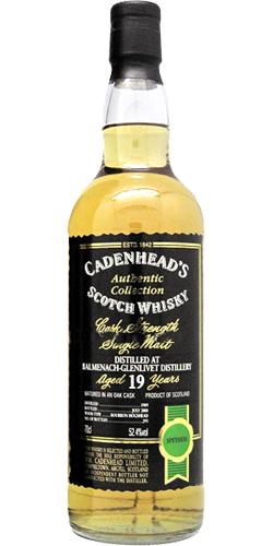 Balmenach 1989 CA Authentic Collection