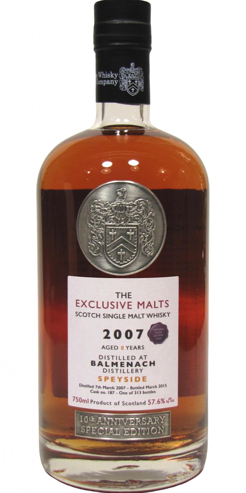 Balmenach 2007 CWC Exclusive Malts