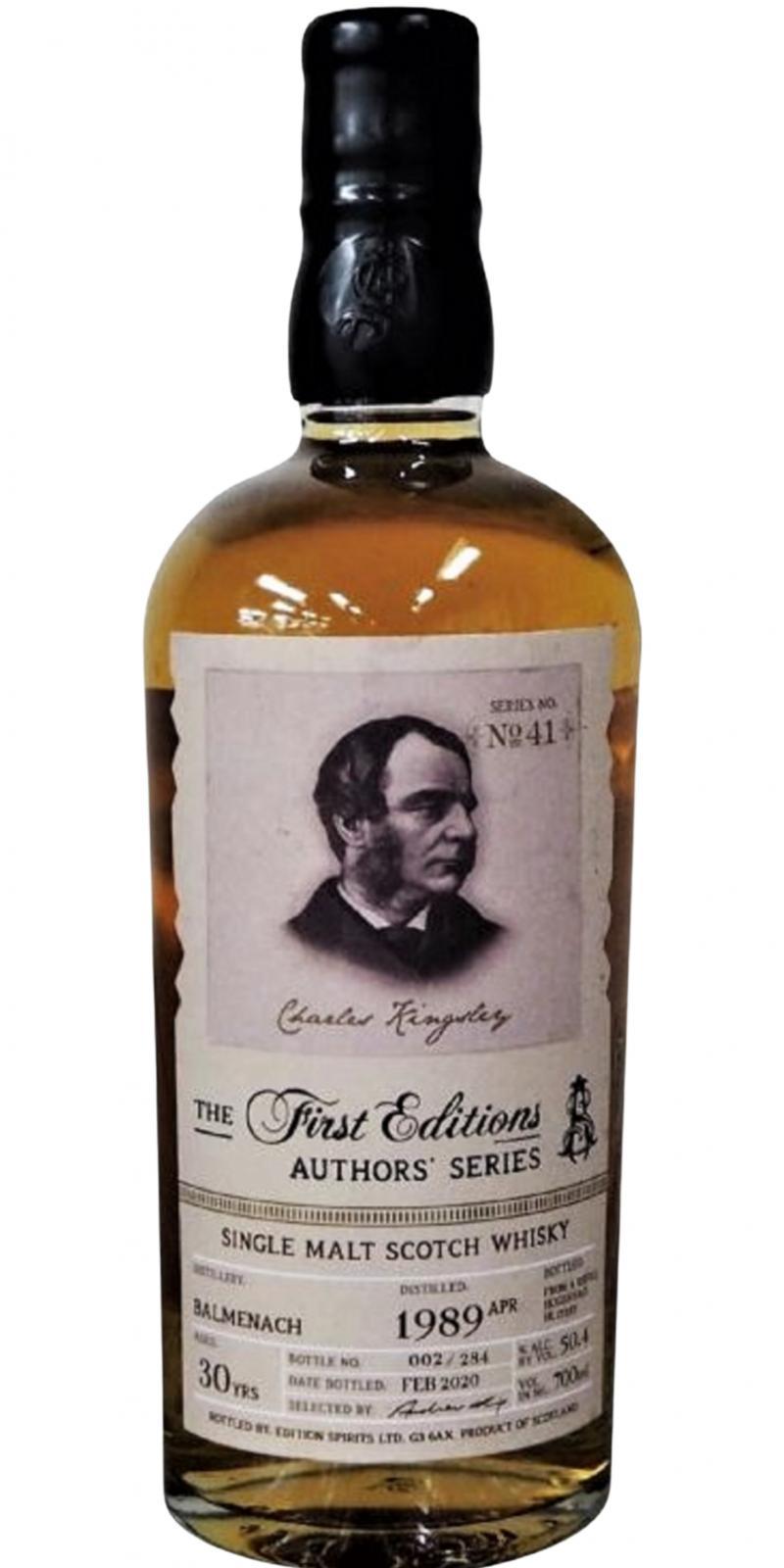 Balmenach 1989 ED The First Editions - Authors' Series