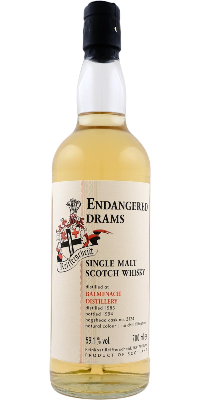 Balmenach 1983 FR Endangered Drams