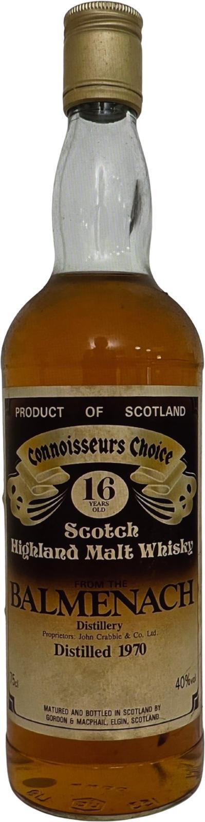 Balmenach 1970 GM Connoisseurs Choice