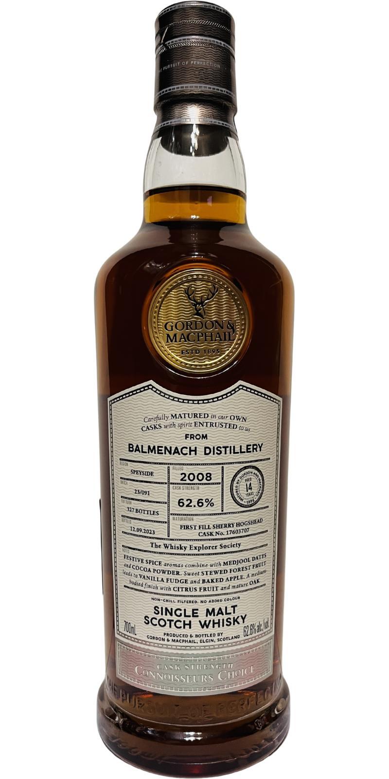 Balmenach 2008 GM Connoisseurs Choice - Cask Strength