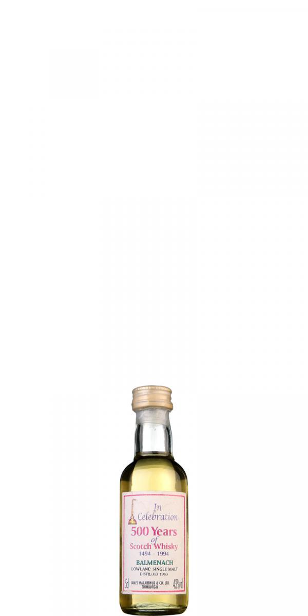 Balmenach 1983 JM In Celebration 500 Years of Scotch Whisky 1494 - 1994 - Miniature